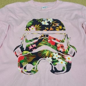 Star Wars Floral Storm Trooper long sleeve T shirt size S